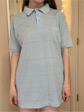 Vintage Blue Collared Shirt